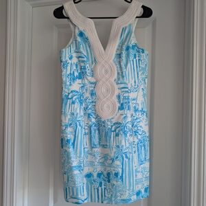 Lilly Pulitzer Blue and White Mini Dress